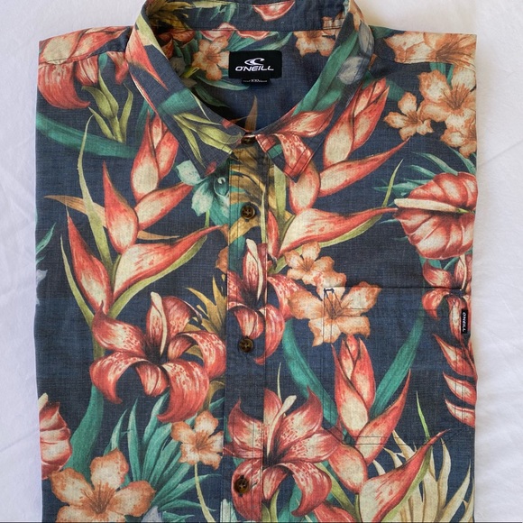 O’Neill Hawaiian Shirt XXL - Picture 2 of 9